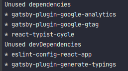 depcheck sample code