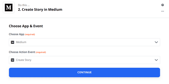 Zapier Medium App